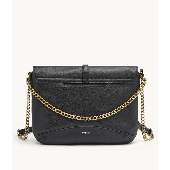 New Fossil Edelyn Crossbody bag Leather Black - Picture 2 of 3